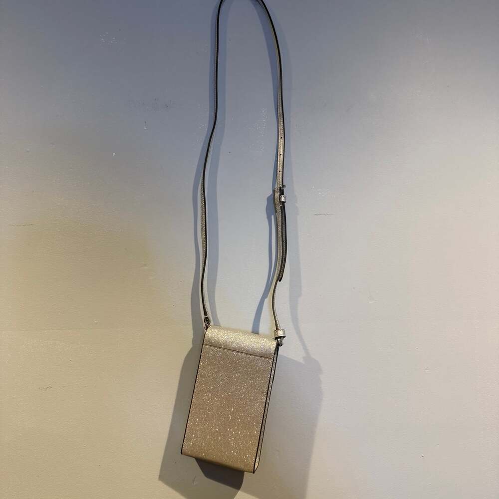 kate spade gold glitter crossbody phone pouch - Picture 2 of 3